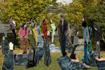 Click to see it big Papoly, Polyesterskulpturen im Park